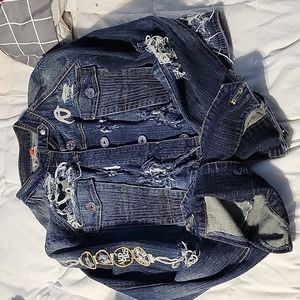 Distressed Jean Jacket